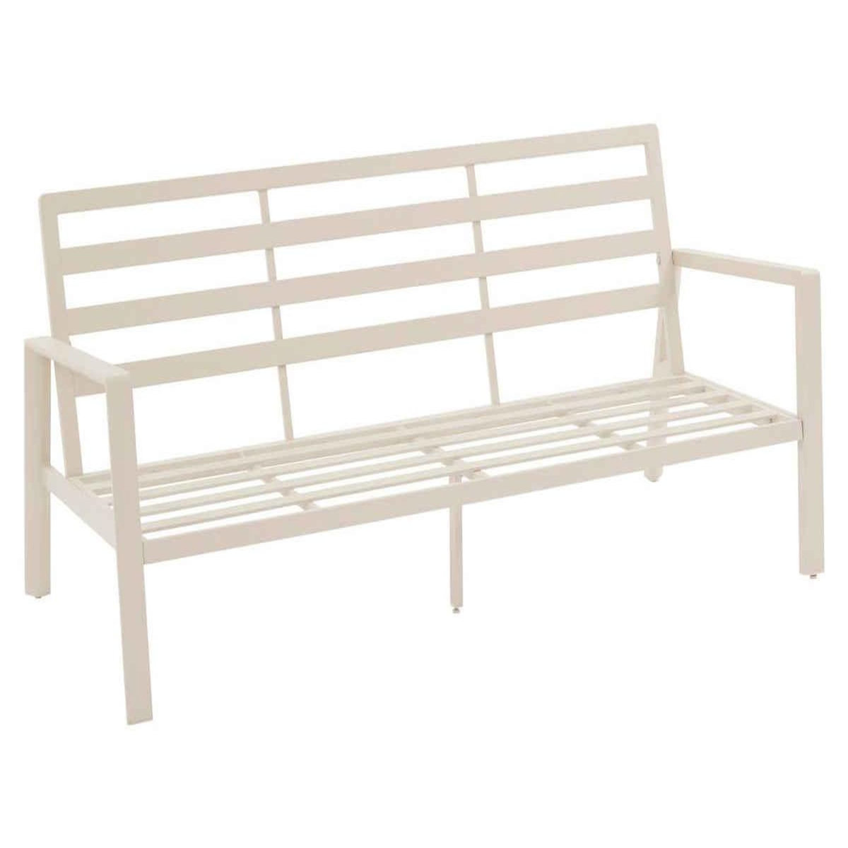 HESPERIDE Salon de jardin aluminium Luzane Argile - 5 places - Hespéride