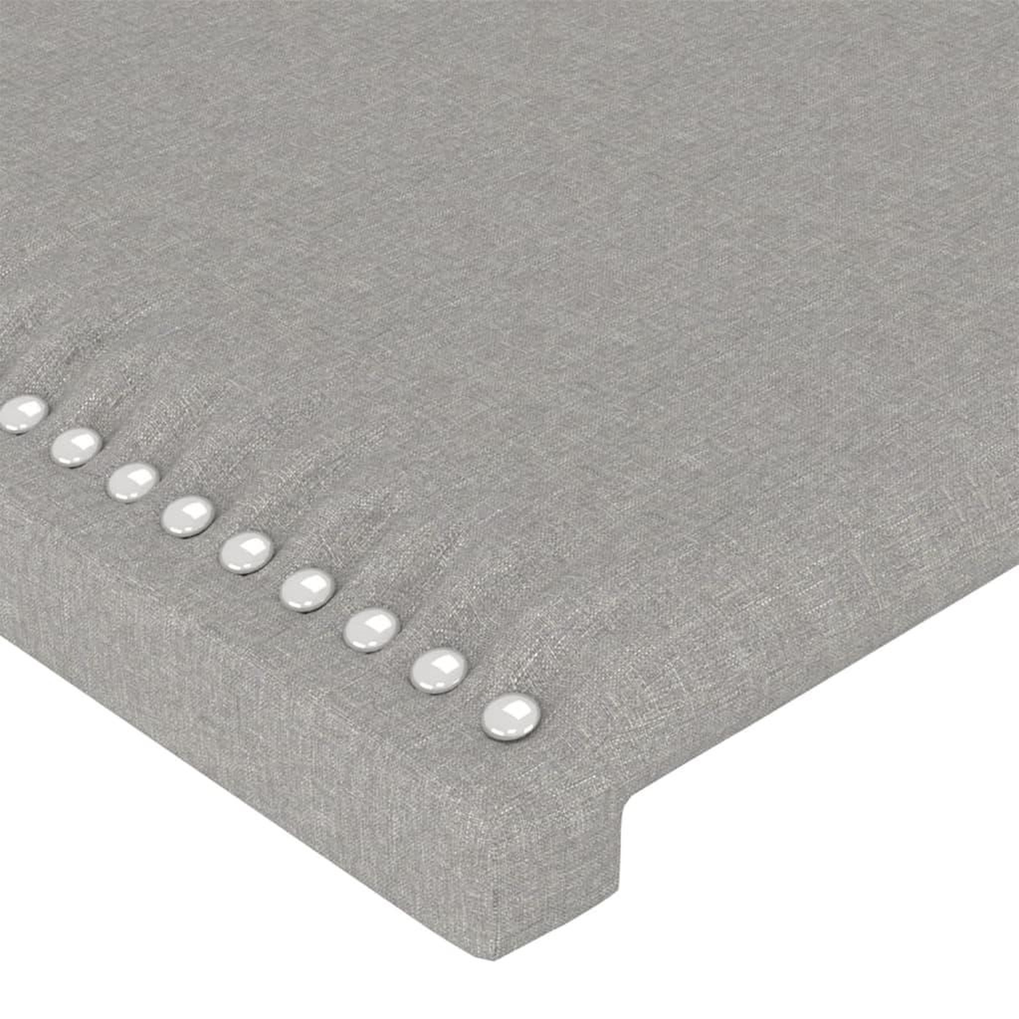 Voir la diapositive 5 : VIDAXL Tete de lit avec oreilles Gris clair 163x16x118/128 cm Tissu