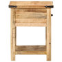 Voir la diapositive 4 : VIDAXL Table de chevet 40x40x50 cm bois de manguier massif