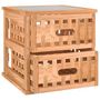 Voir la diapositive 5 : VIDAXL Tables de chevet 2 pcs 34x34x34 cm Bois massif de noyer