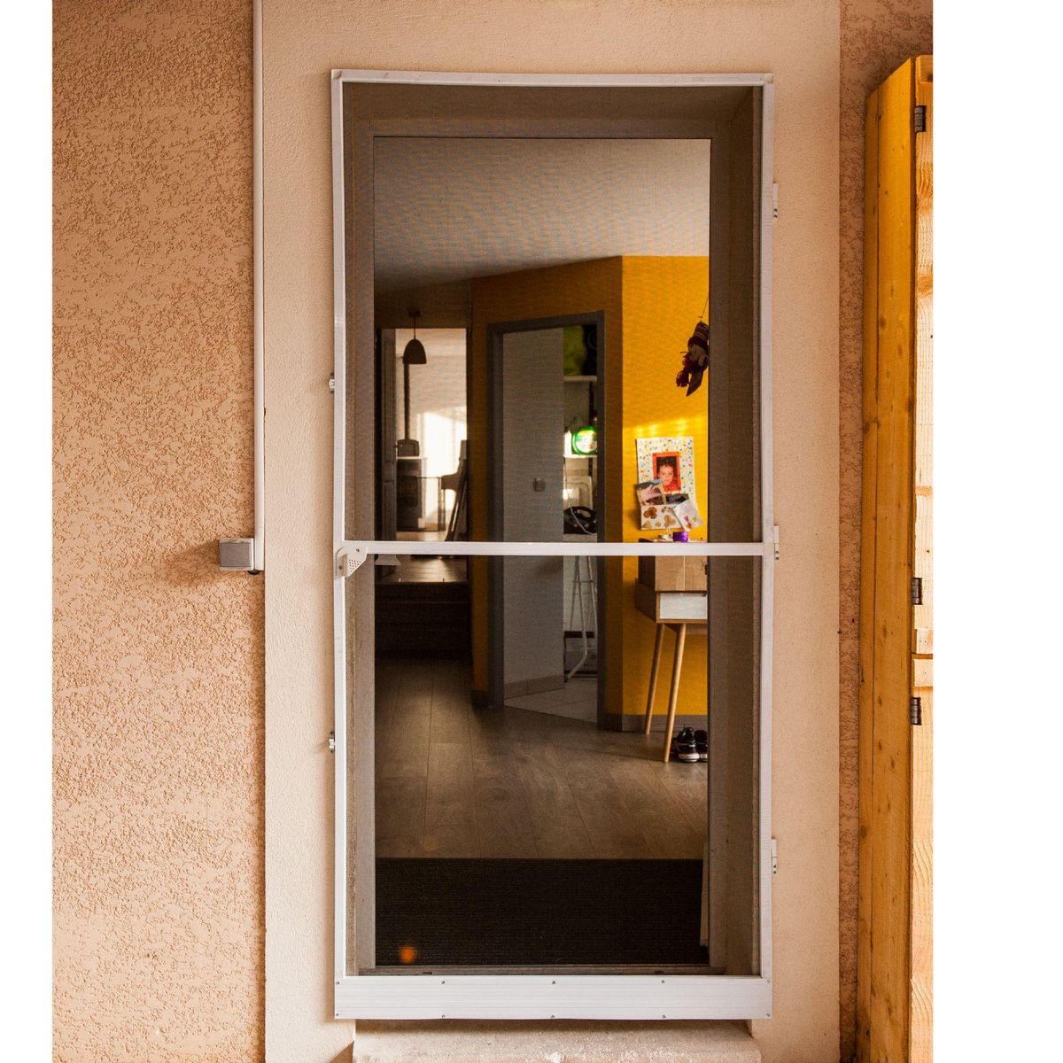 WERKAPRO Porte moustiquaire cadre aluminium  215x100cm  WERKA PRO