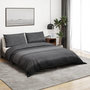 Voir la diapositive 1 : VIDAXL Ensemble de housse de couette gris fonce 225x220 cm Coton