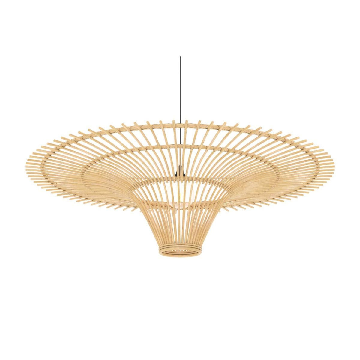 MAISON PAVANE Abat-jour D120,5 cm en rotin naturel-Olga