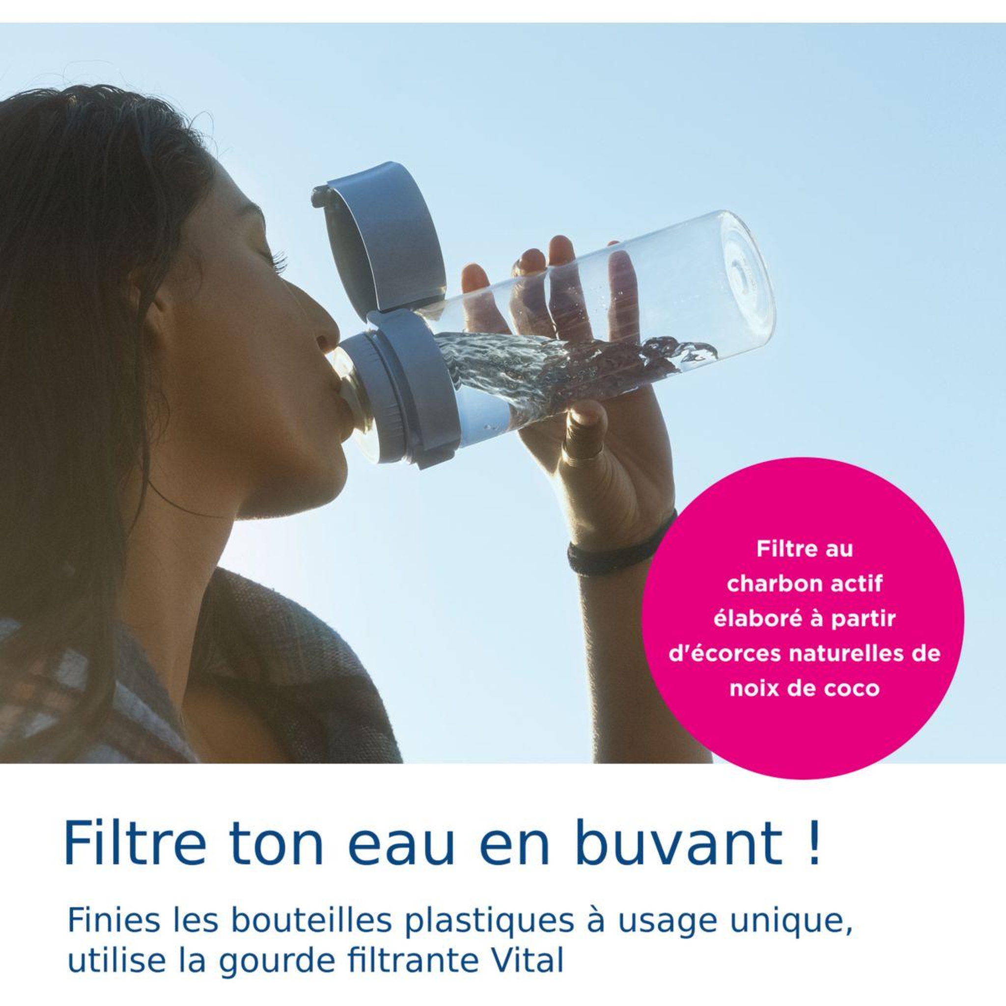 Voir la diapositive 2 : Brita Gourde filtrante filtrante Vital abricot