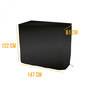 Voir la diapositive 2 : LINXOR Bâche de protection pour barbecue imperméable, anti UV - 147 x 61 x 122 cm - Noir