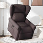 Voir la diapositive 2 : VIDAXL Fauteuil inclinable marron fonce tissu