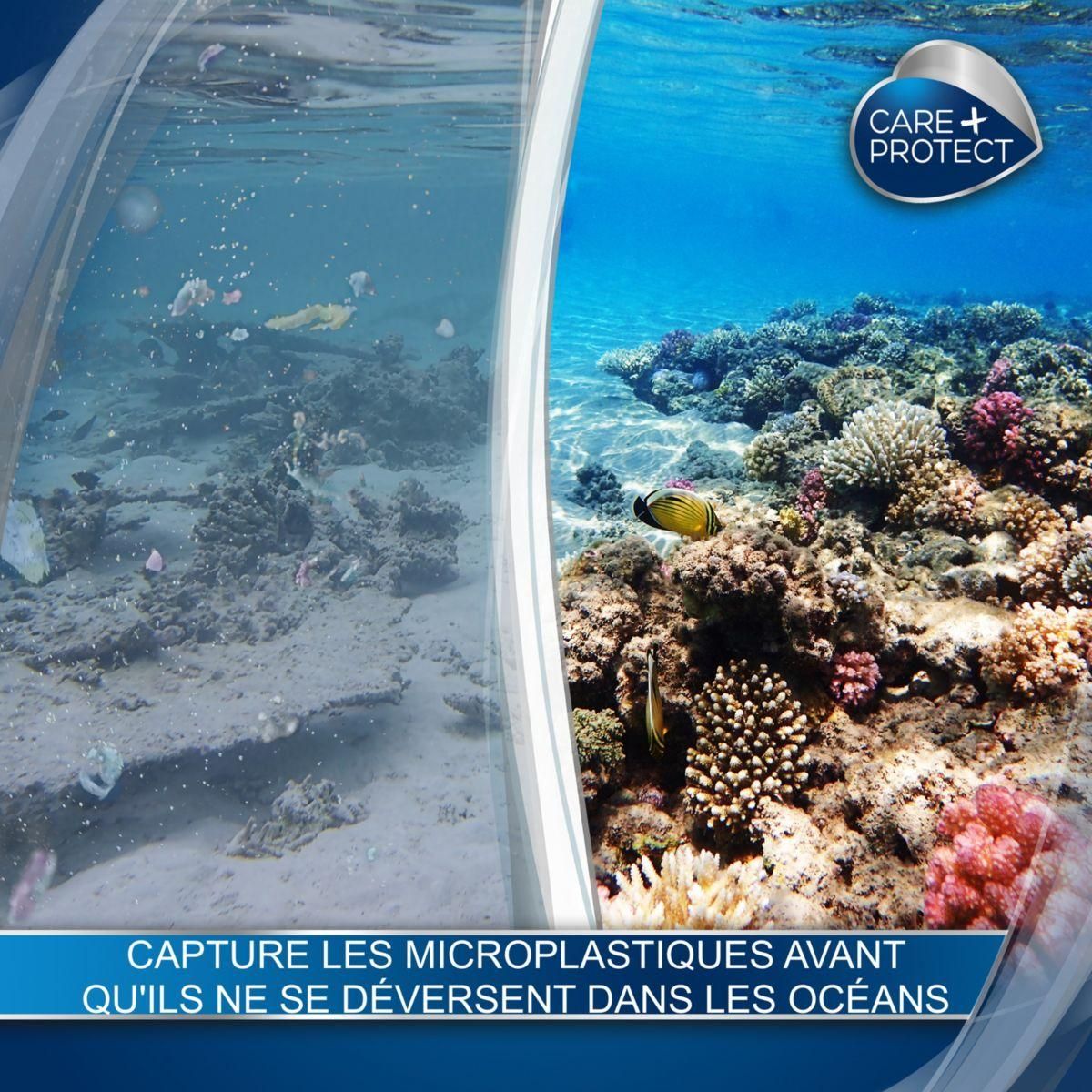 CARE PROTECT Balle de lavage Balle anti-microfibres