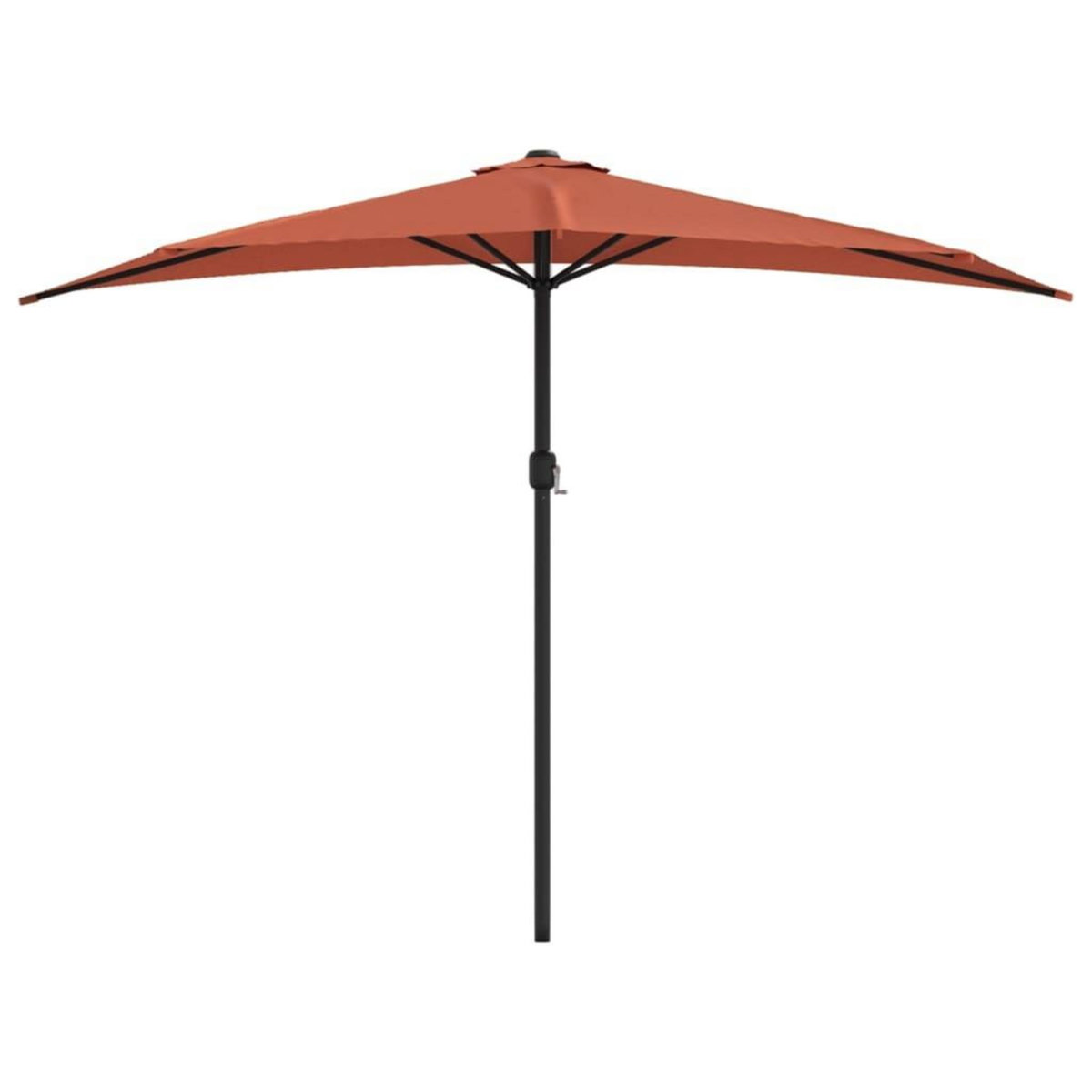 VIDAXL Parasol de balcon et mat en aluminium Terre cuite 300x155x223cm