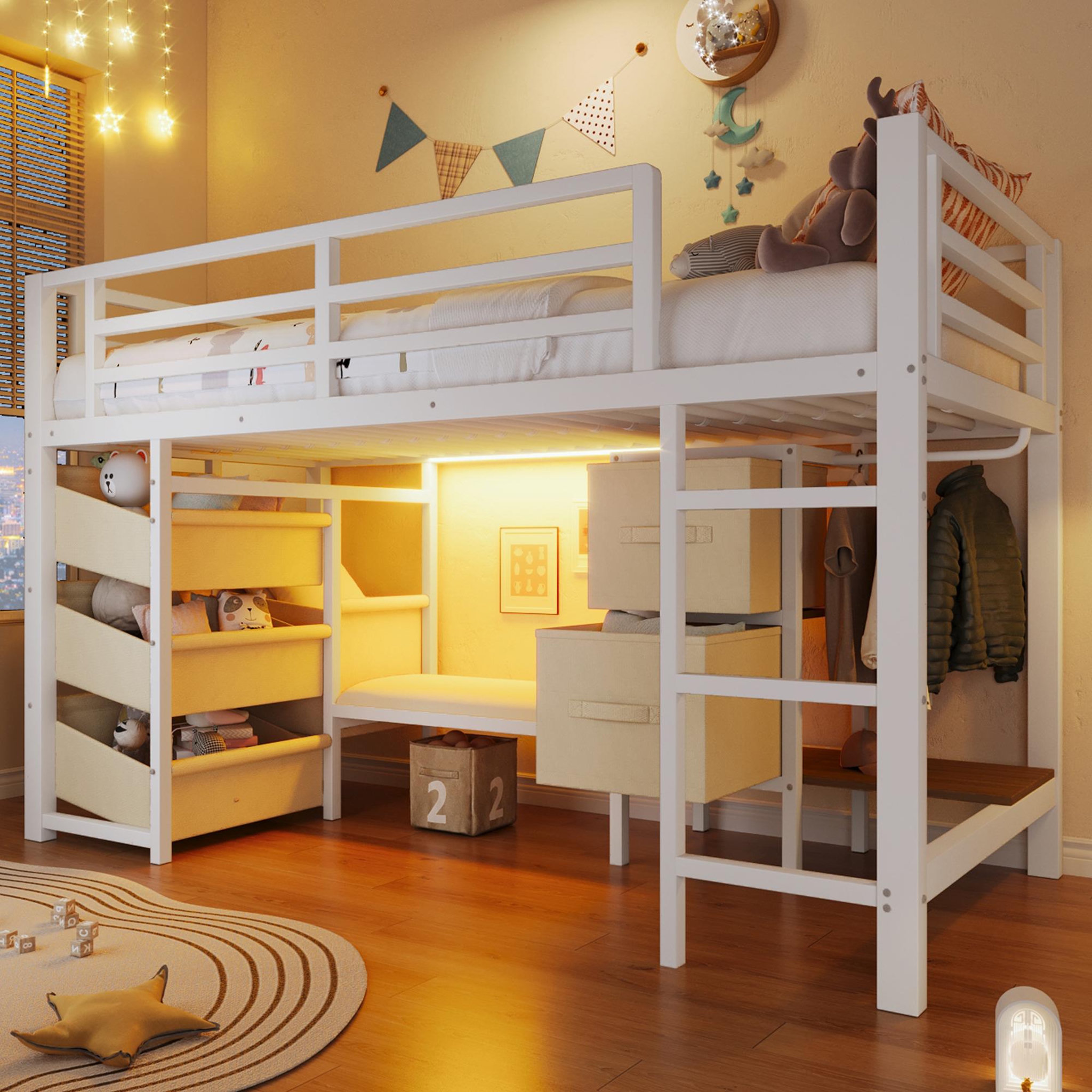 Voir la diapositive 4 : MERAX Lit mezzanine enfant