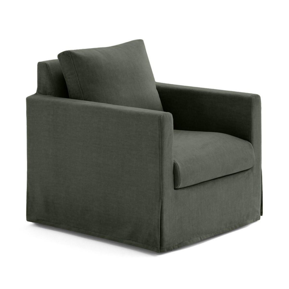 LISA DESIGN Serena - fauteuil déhoussable en velours