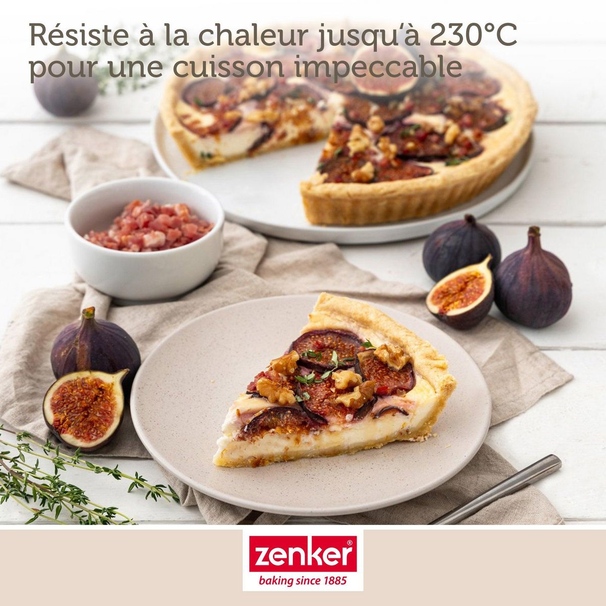 ZENKER Moule à quiche lorraine 30 cm Zenker Spécial Countries