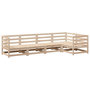 Voir la diapositive 2 : VIDAXL Salon de jardin 5 pcs bois de pin massif