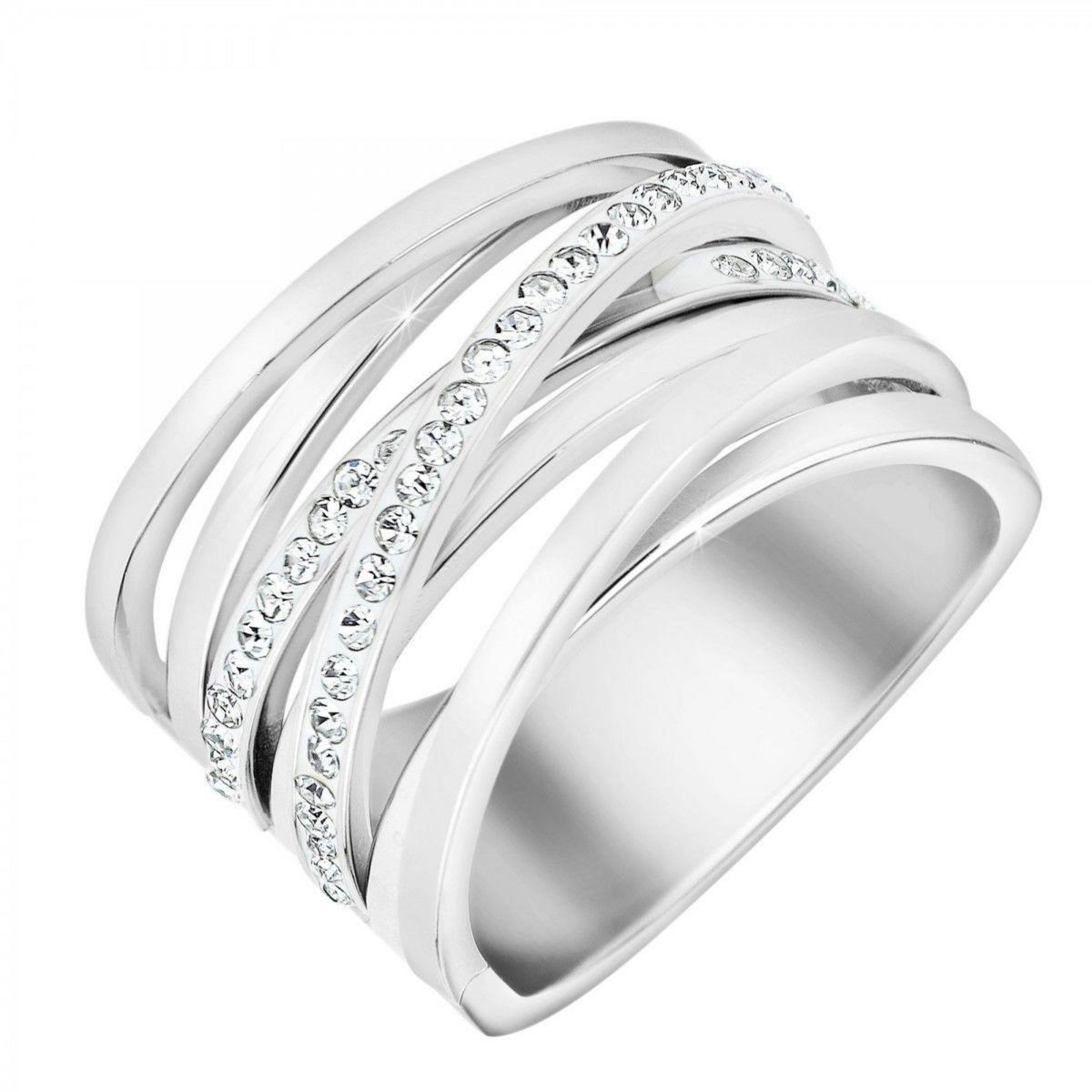 SC CRYSTAL Bague taille 58 SC Crystal ornée de Cristaux scintillants