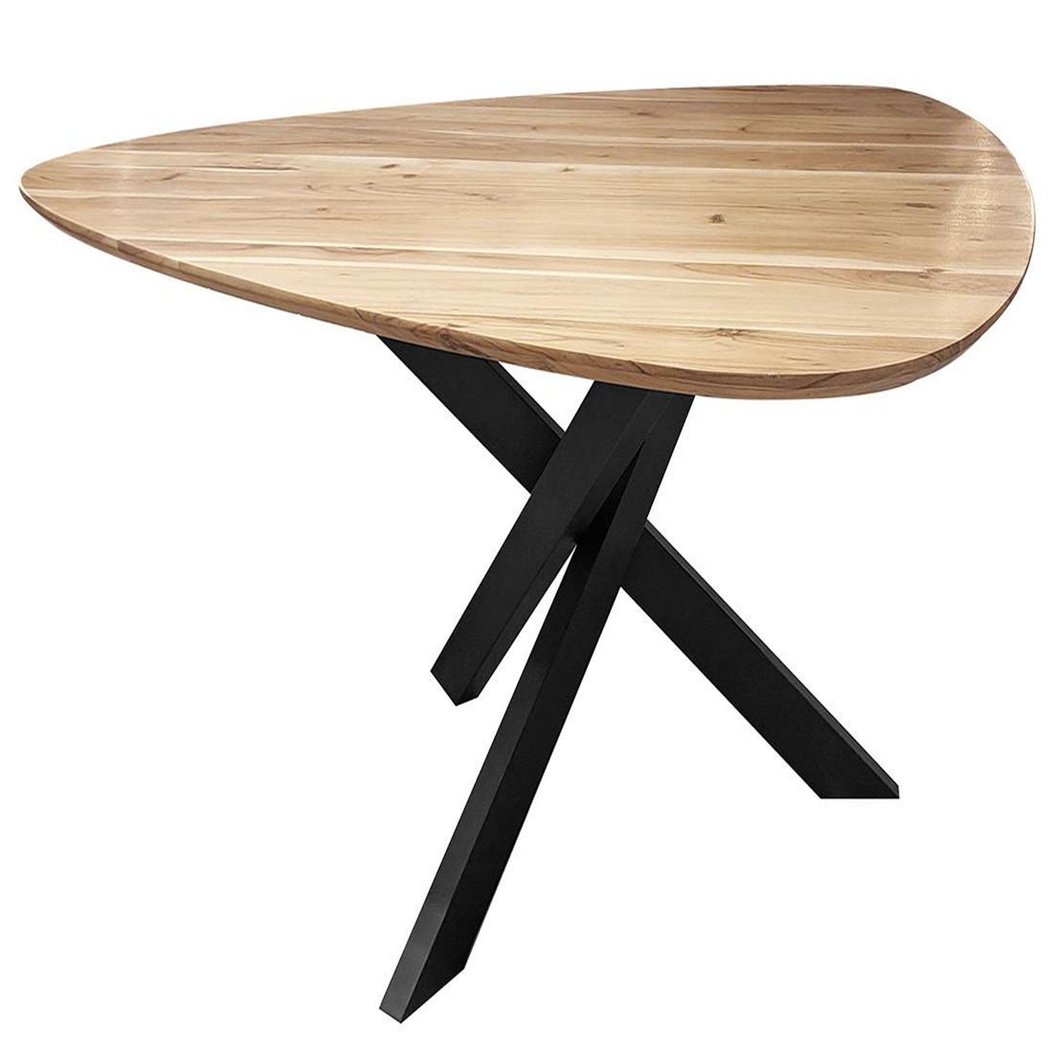 Voir la diapositive 2 : LISA DESIGN Makana - table à manger - bois massif d'acacia et métal - 6 personnes