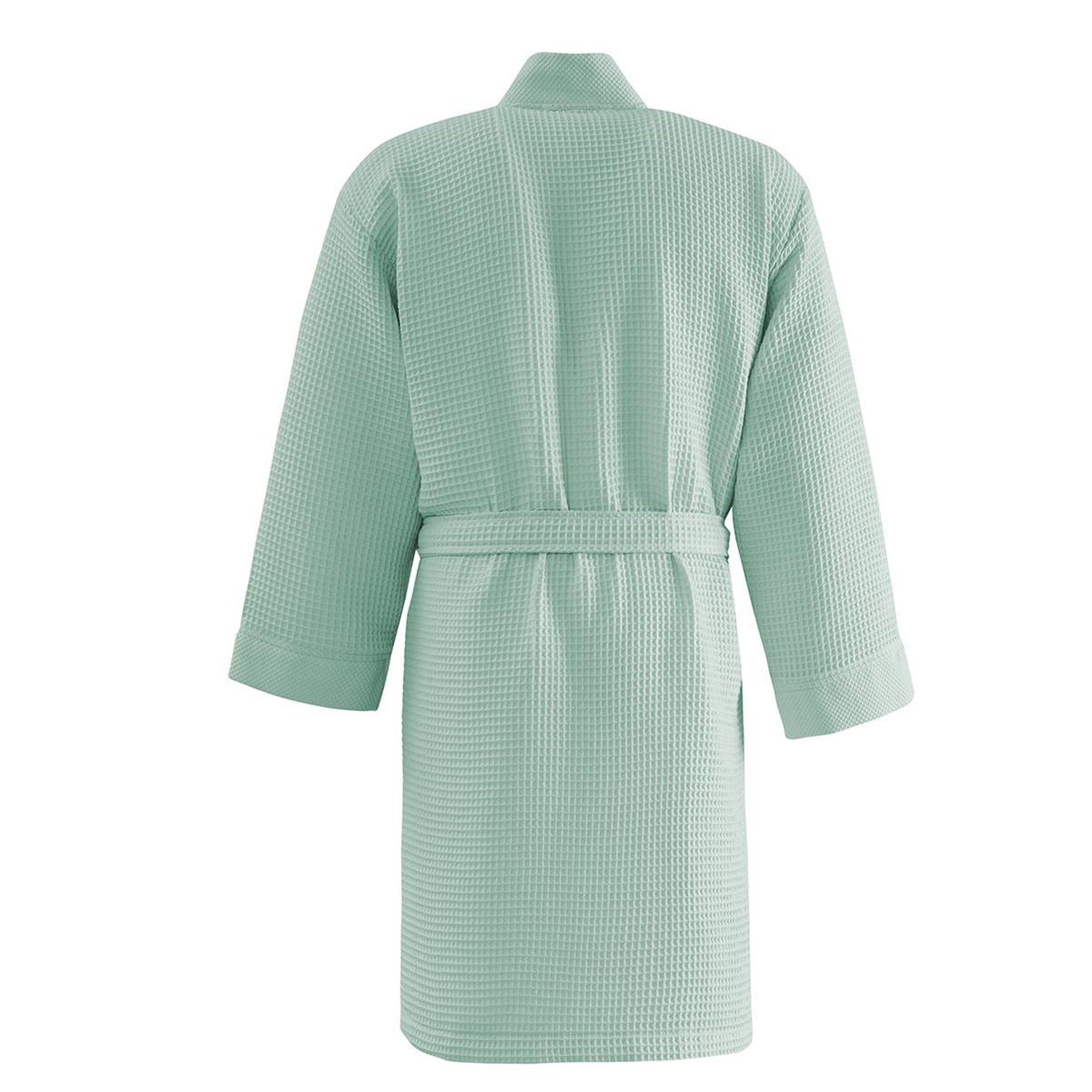 Voir la diapositive 2 : Sensei Maison Peignoir court femme nid d'Abeille col piqué SPA