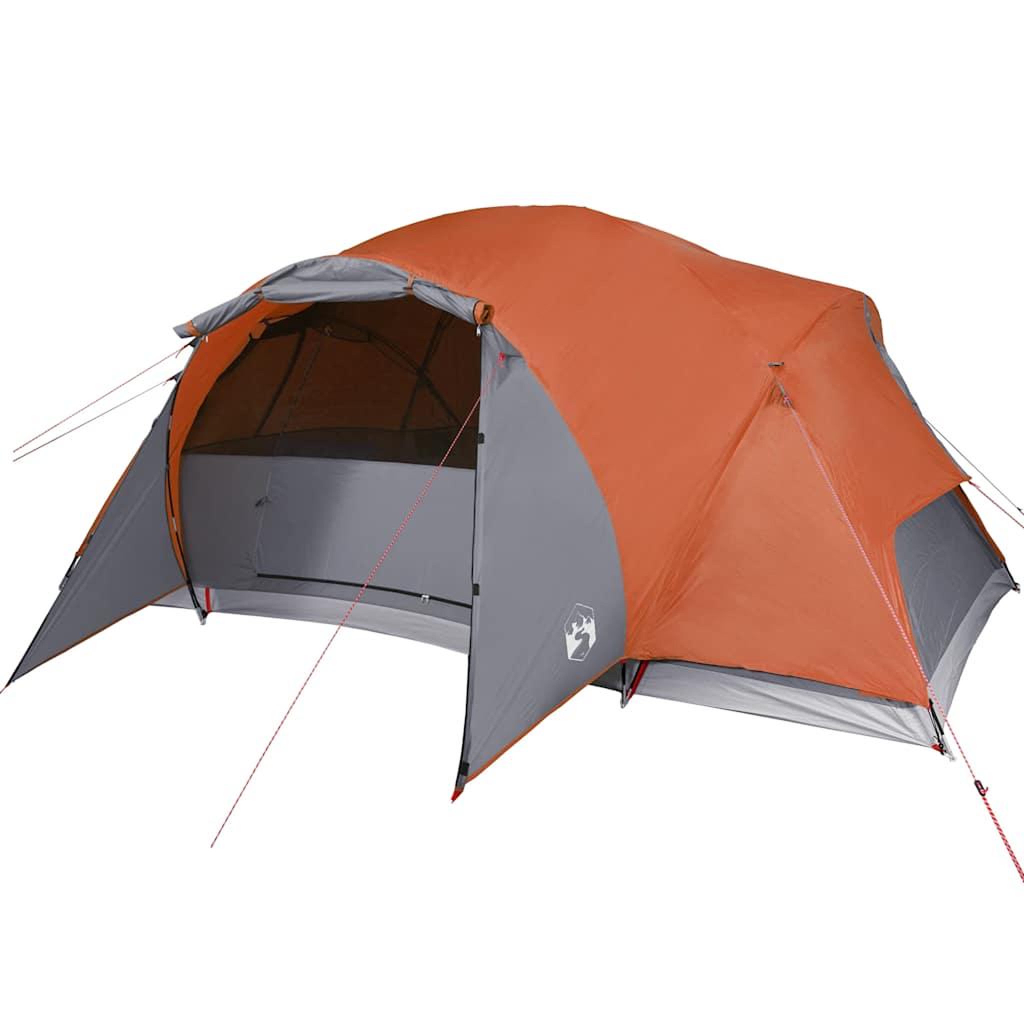 Voir la diapositive 4 : VIDAXL Tente familiale Crossvent 8 personnes orange impermeable