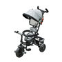 Voir la diapositive 1 : HOMCOM Tricycle enfant évolutif pare-soleil pliable canne  télescopique amovible 92 x 51 x 110 cm acier gris noir
