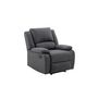 Voir la diapositive 1 : Fauteuil relax manuel HELENE tissu coloris gris anthracite