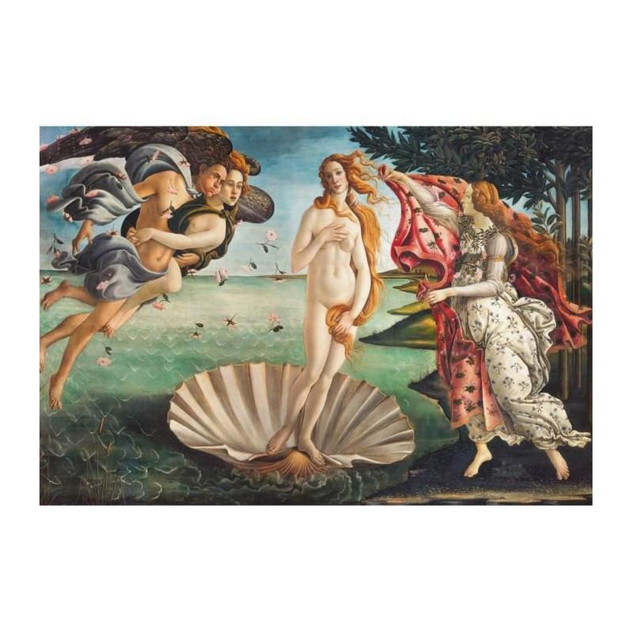 Voir la diapositive 1 : CLEMENTONI Clementoni - Museum - Puzzle 2000 pieces - Botticelli : The Birth of Venus