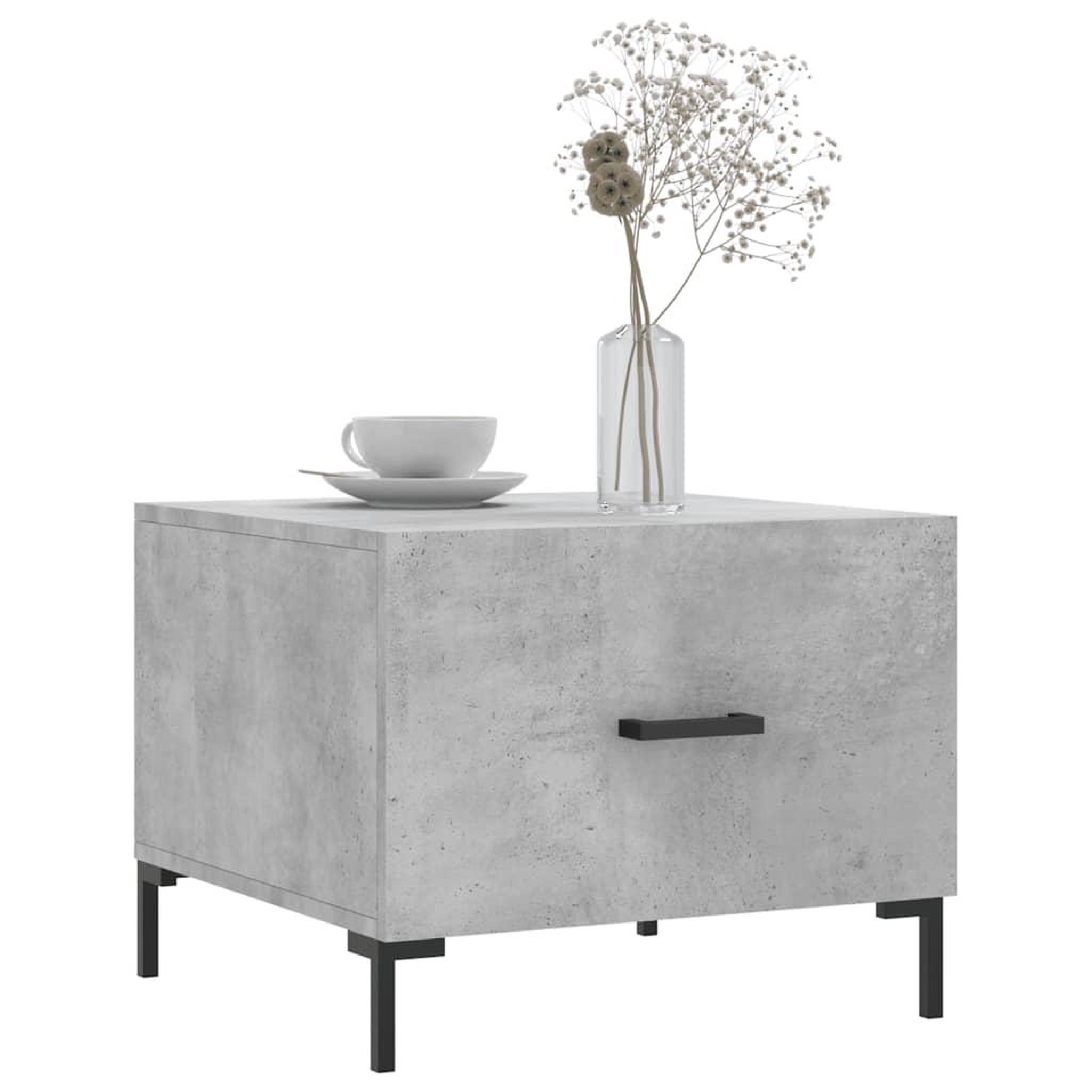 Voir la diapositive 3 : VIDAXL Tables basses 2 pcs gris beton 50x50x40 cm bois d'ingenierie