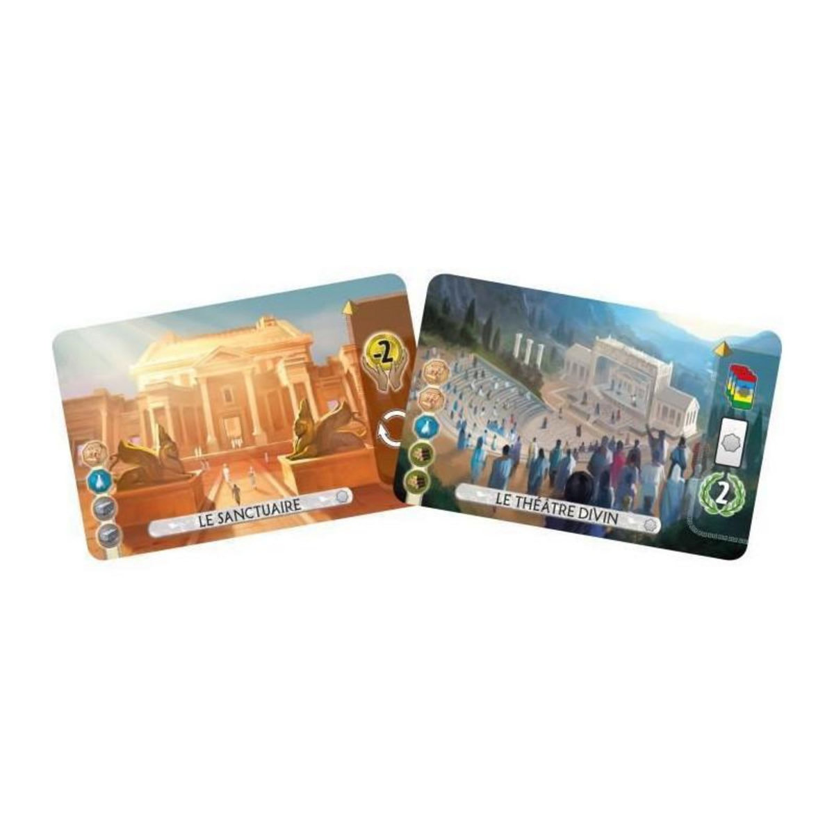 Asmodee 7 WONDERS DUEL : PANTHÉON (EXT), Papeterie