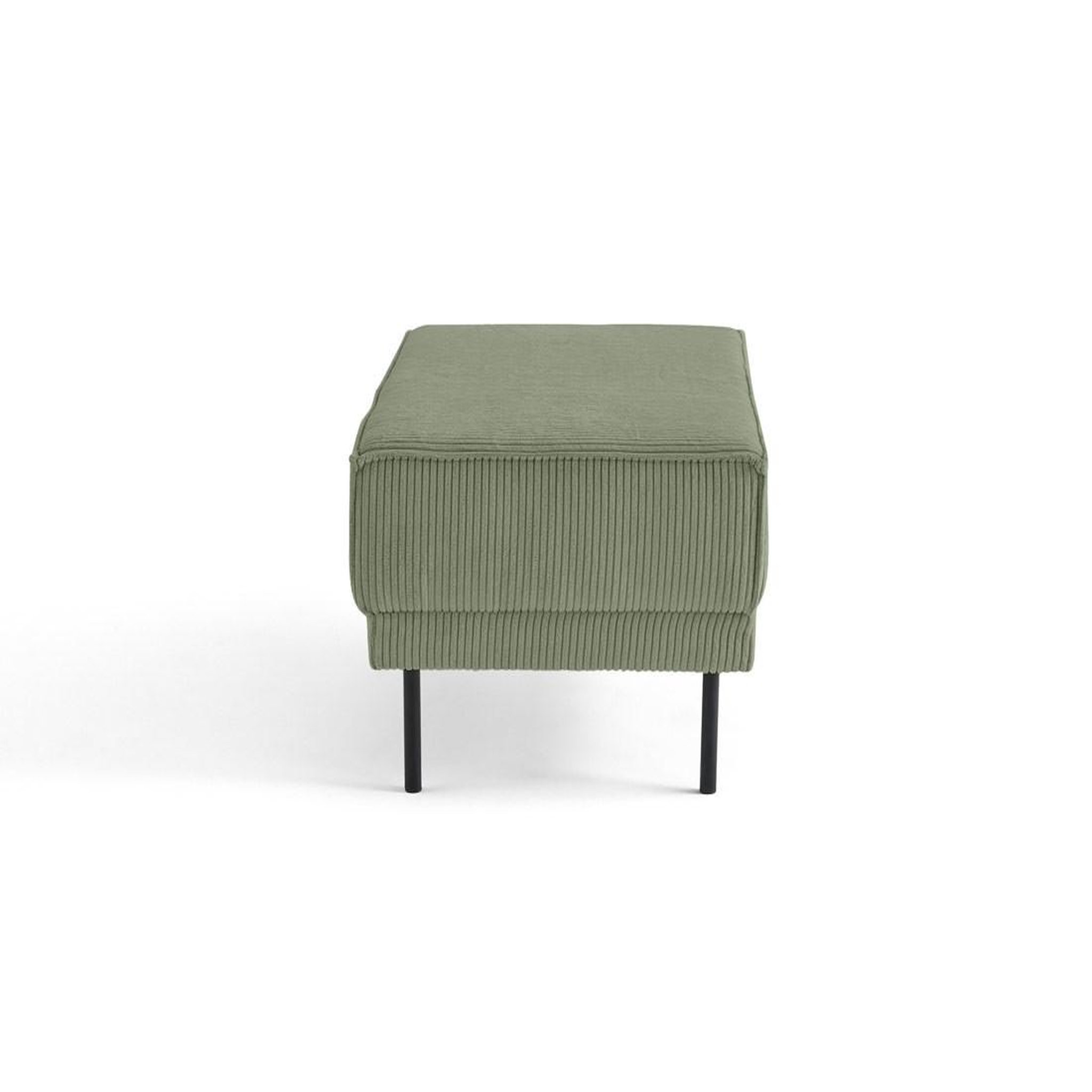 Voir la diapositive 3 : BEST MOBILIER Charlie - pouf - pieds hauts - en velours côtelé