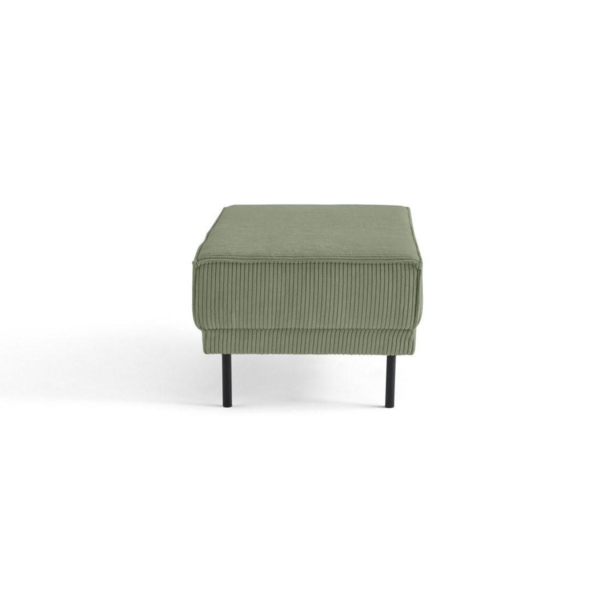 LISA DESIGN Charlie - pouf - pieds hauts - en velours côtelé