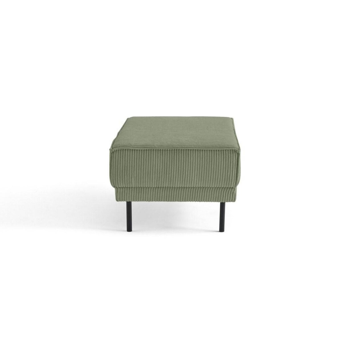 LISA DESIGN Charlie - pouf - pieds hauts - en velours côtelé