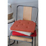Voir la diapositive 3 : STOF Lot de 4 galettes de chaise Duo velcro 38x38 taupe lin