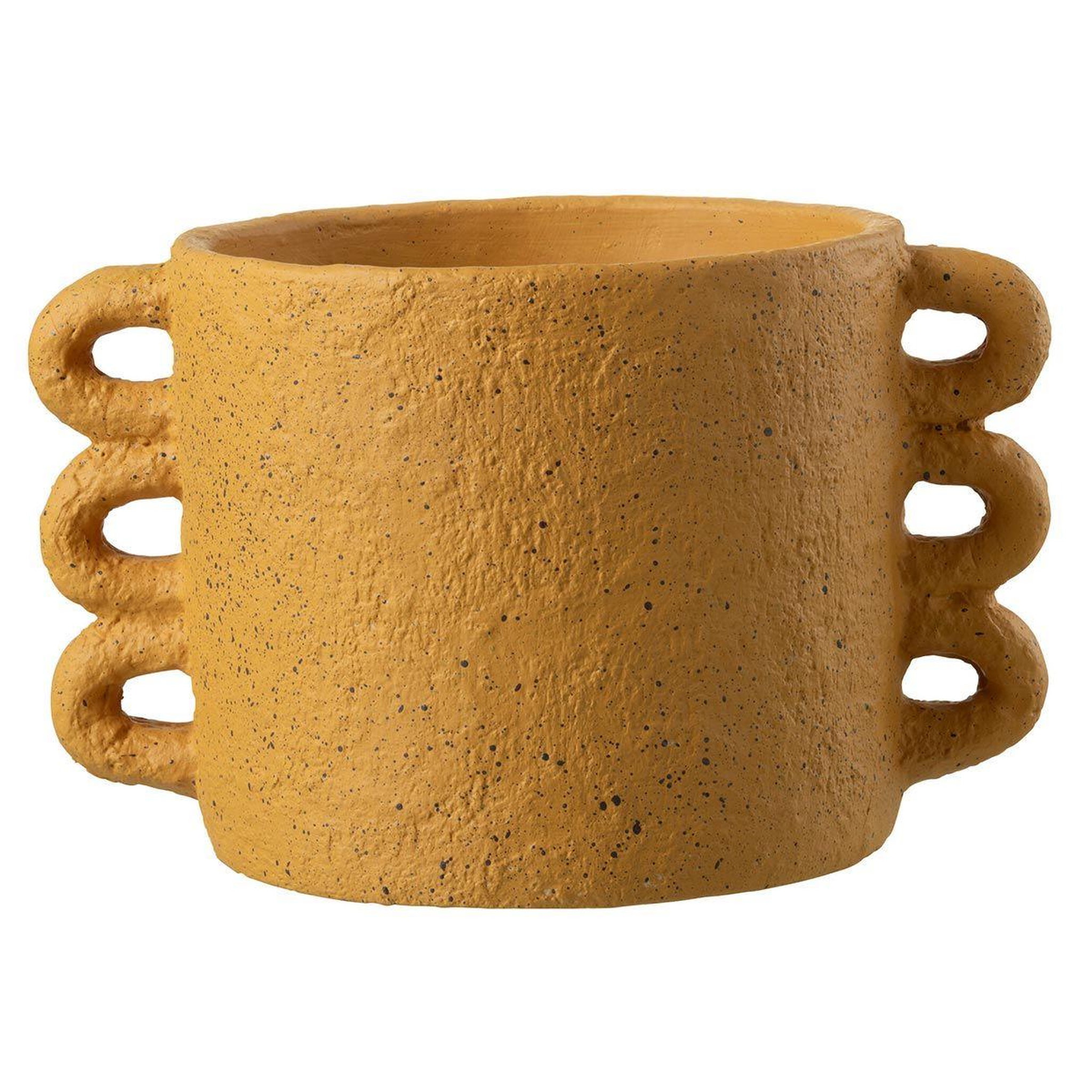 J-LINE Cache-Pot Design  Zenia  33cm Ocre