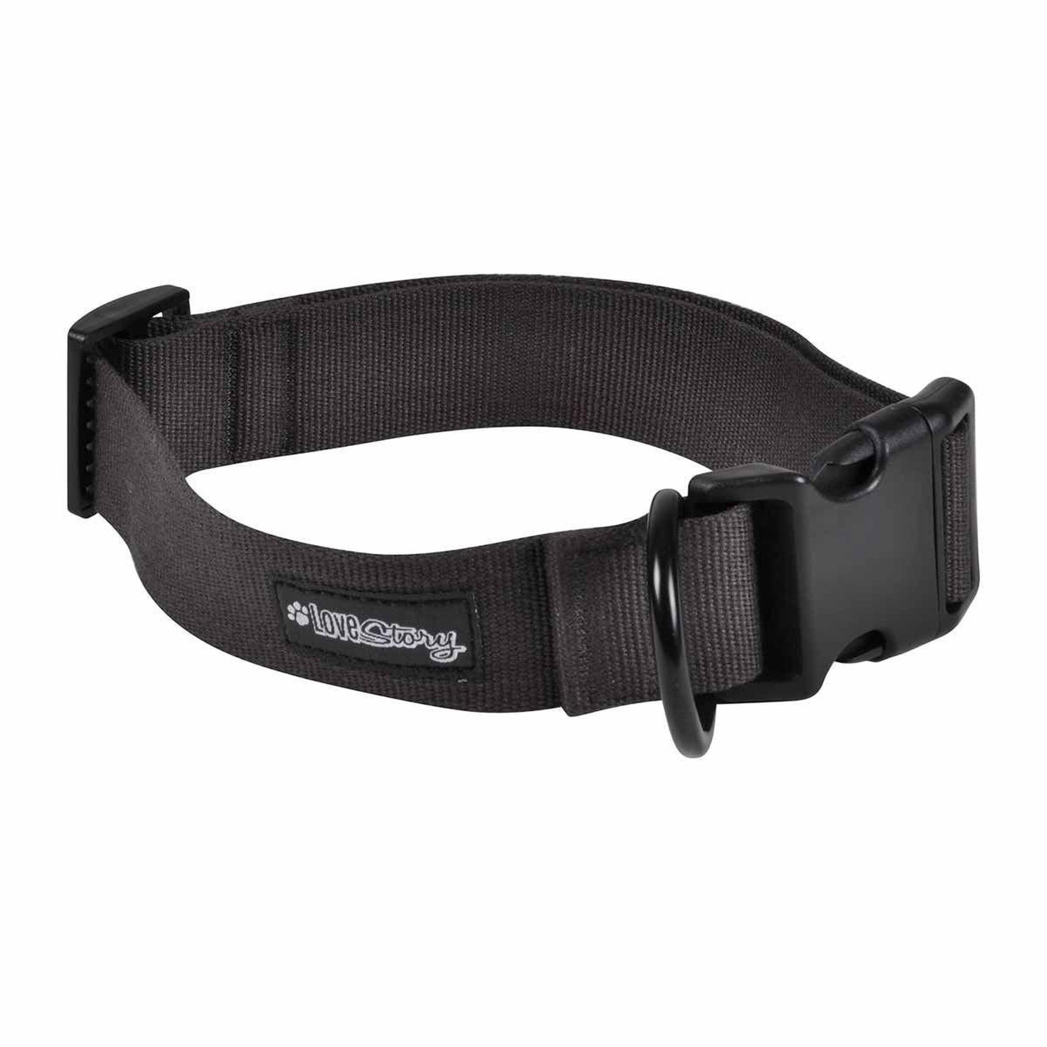 HOMEA Collier pour animaux  réglable  70cm anthracite