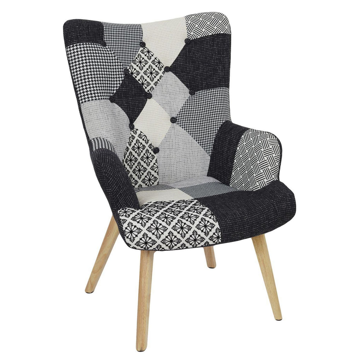 TOILINUX Fauteuil Helsinki Patchwork