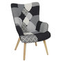 Voir la diapositive 1 : TOILINUX Fauteuil Helsinki Patchwork