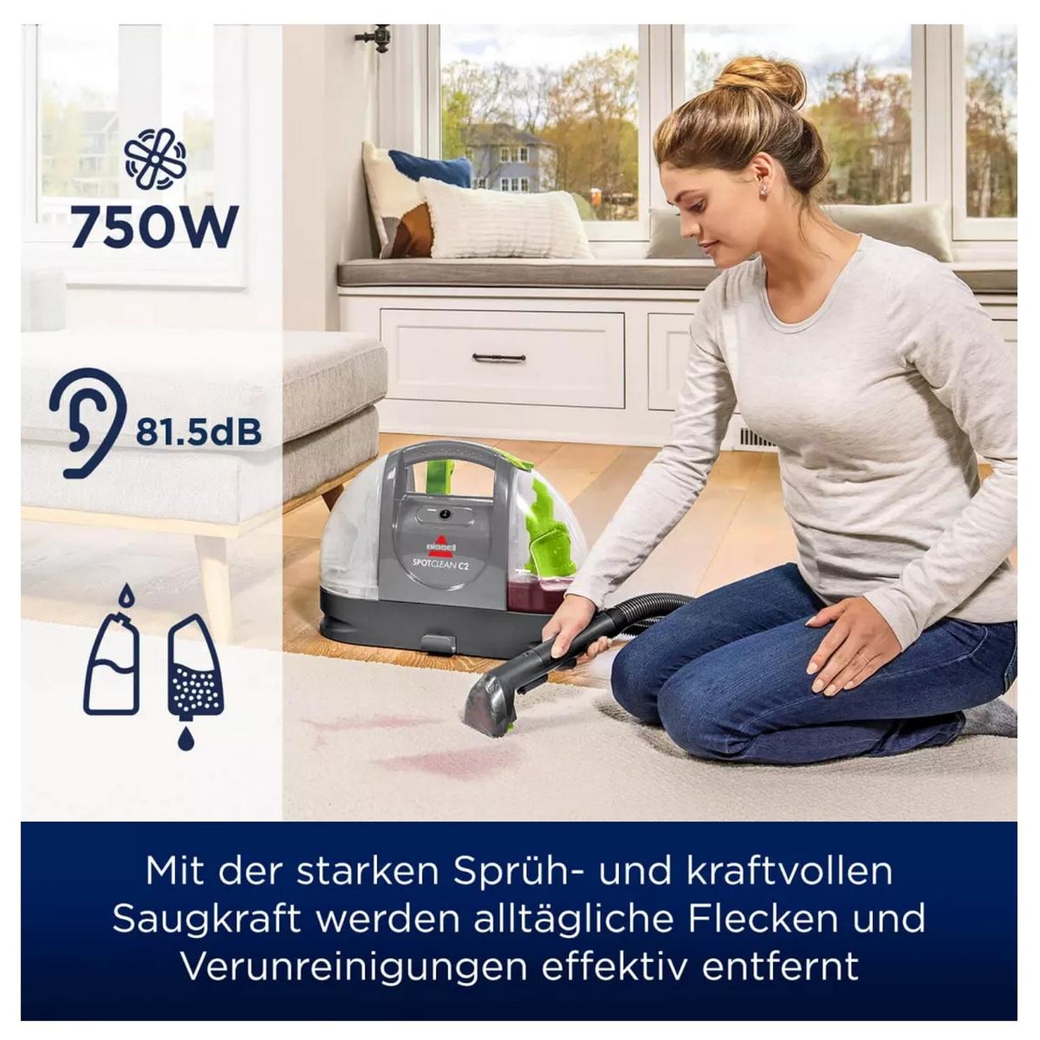 Voir la diapositive 4 : BISSELL Nettoyeur détacheur portatif 340w - 20671