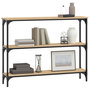 Voir la diapositive 3 : VIDAXL Table console chêne sonoma 100x22,5x75 cm bois d ingénierie
