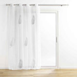 Paris Prix Rideau Voilage à Œillets  Palmeor  140x240cm Argent