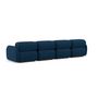 Voir la diapositive 5 : LISA DESIGN Penelope - canapé droit modulable 4 places en velours texturé