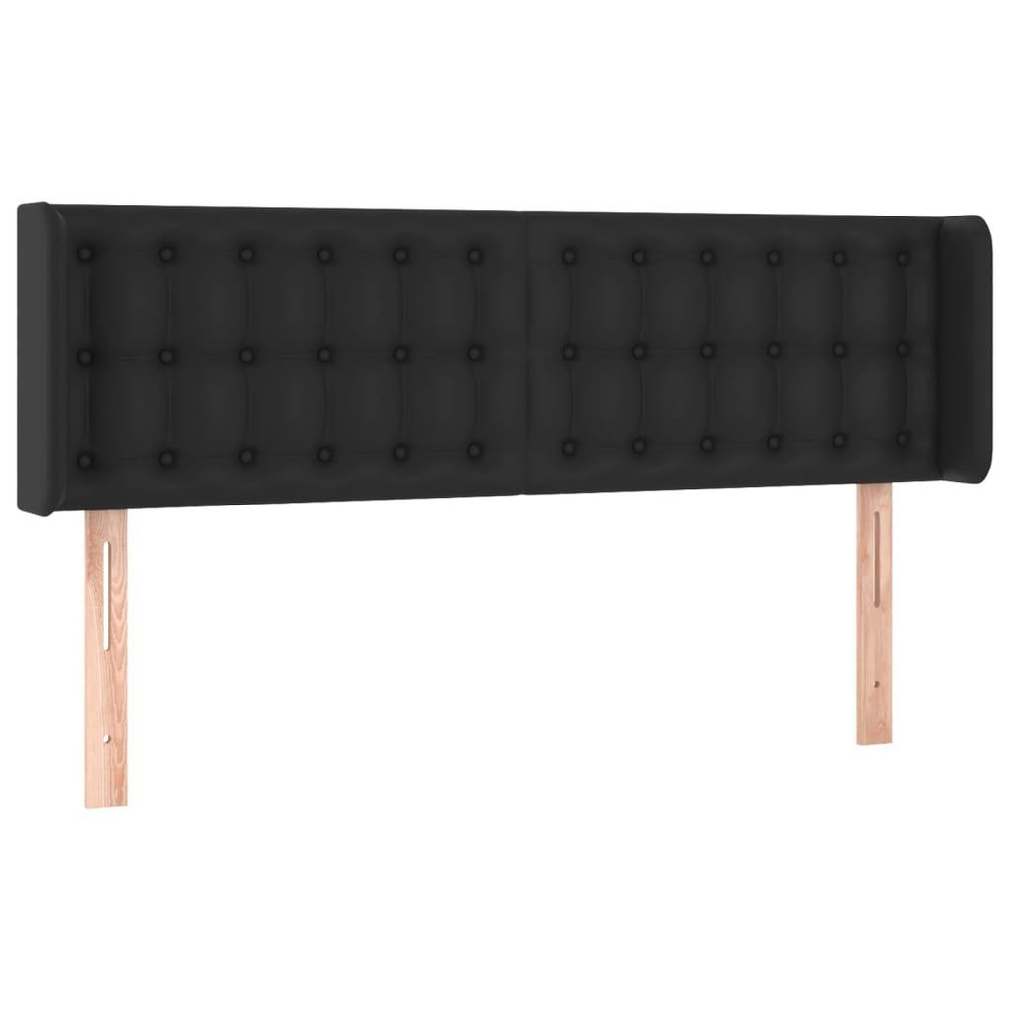 Voir la diapositive 3 : VIDAXL Tete de lit a LED Noir 147x16x78/88 cm Similicuir