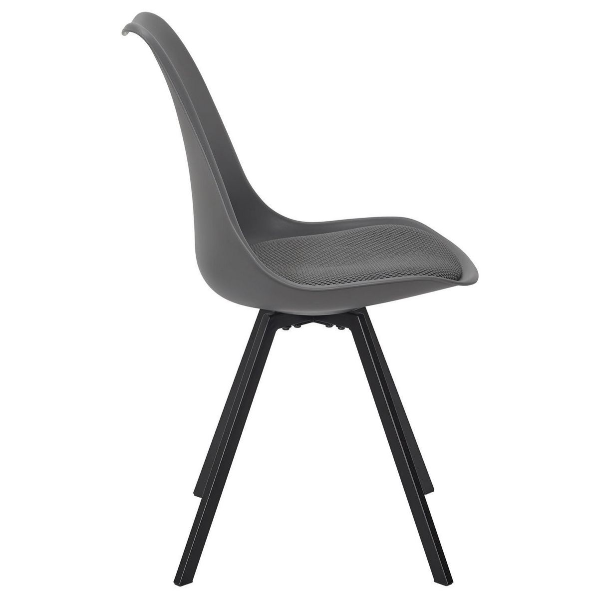 TOILINUX Lot de 4 chaises avec coussin ATOME