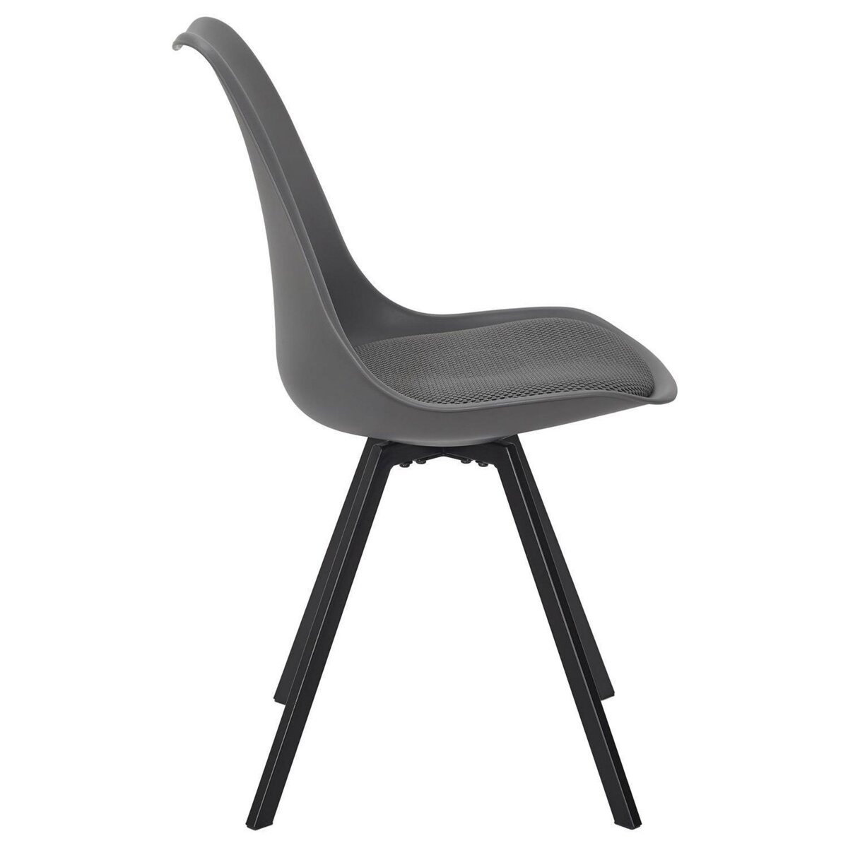 TOILINUX Lot de 4 chaises avec coussin ATOME