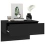 Voir la diapositive 4 : VIDAXL Tables de chevet murales 2 pcs Noir