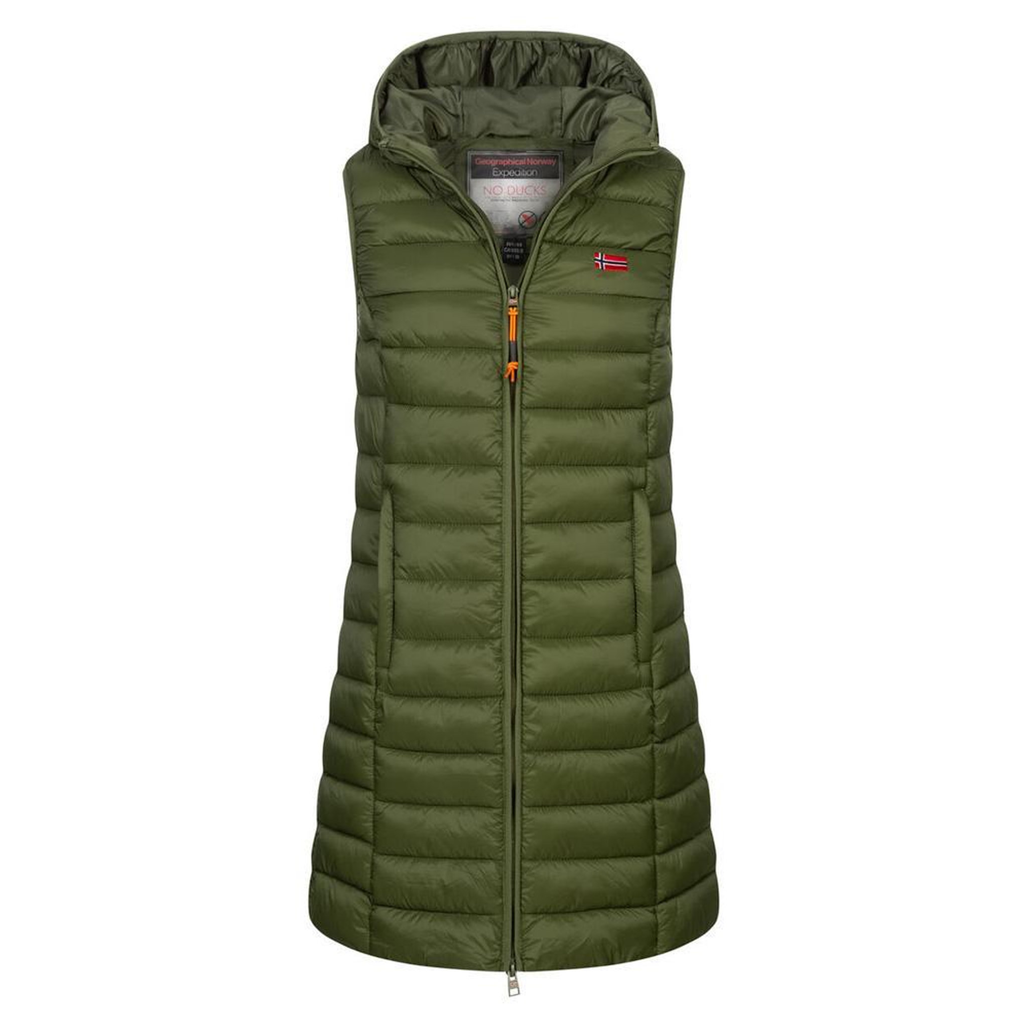 GEOGRAPHICAL NORWAY Doudoune sans manche Verte Femme Geographical Norway Vatikolor. Coloris disponibles : Vert