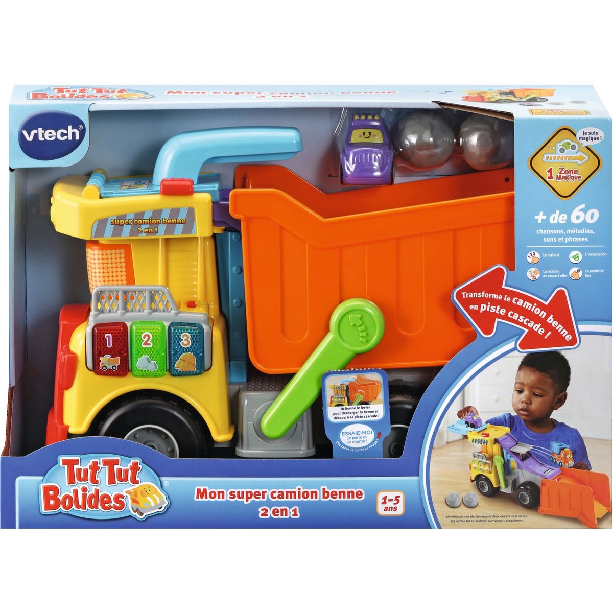 VTECH Tut Tut Bolides - Mon super camion benne 2 en 1