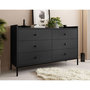 Voir la diapositive 4 : BEST MOBILIER Filipo - commode - noir - 130 cm