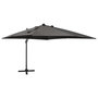 Voir la diapositive 1 : VIDAXL Parasol de jardin en porte-a-faux avec mat et lumieres LED