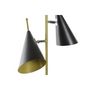 Voir la diapositive 3 : MARKET24 Lampe de bureau DKD Home Decor Noir Doré Métal 25 W 220 V 38 x 16 x 64 cm