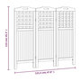 Voir la diapositive 6 : VIDAXL Cloison de separation 3 panneaux 121,5x2x115 cm Bois d'acacia