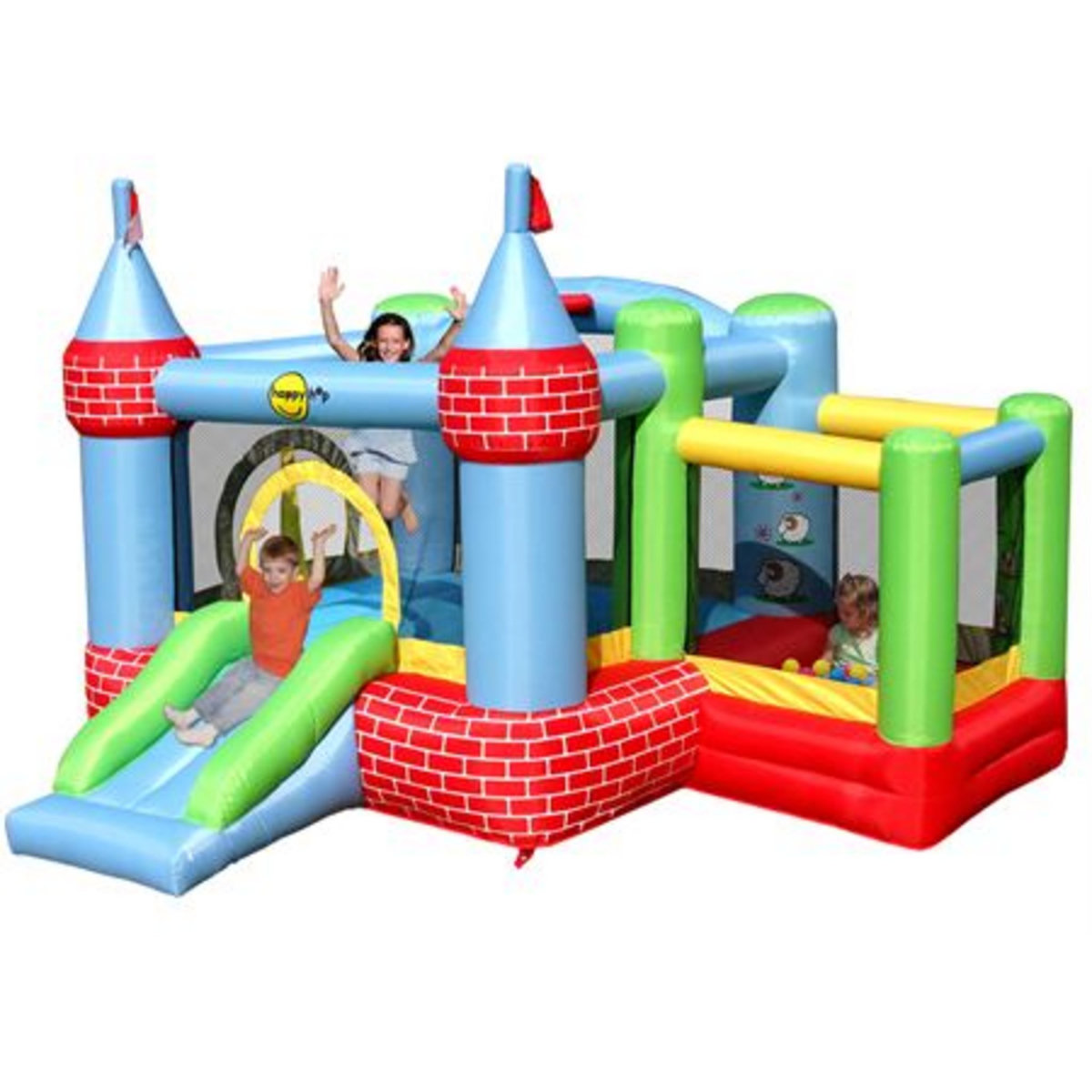 HAPPY HOP Aire de Jeux Gonflable Château - Balles
