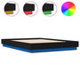 Voir la diapositive 2 : VIDAXL Cadre de lit avec LED sans matelas noir 150x200 cm