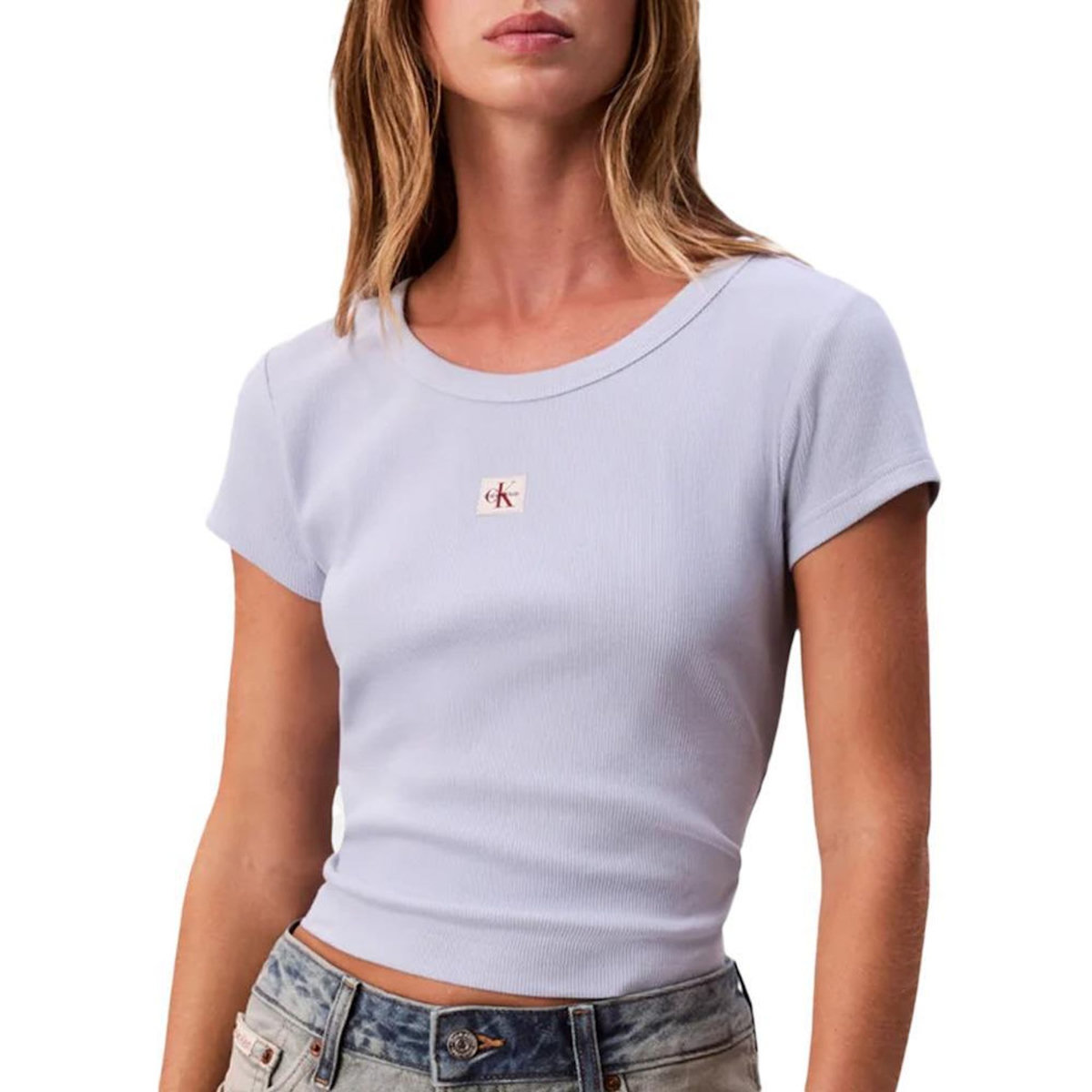 CALVIN KLEIN JEANS T Shirt Mauve Femme Calvin Klein  abel 2x2